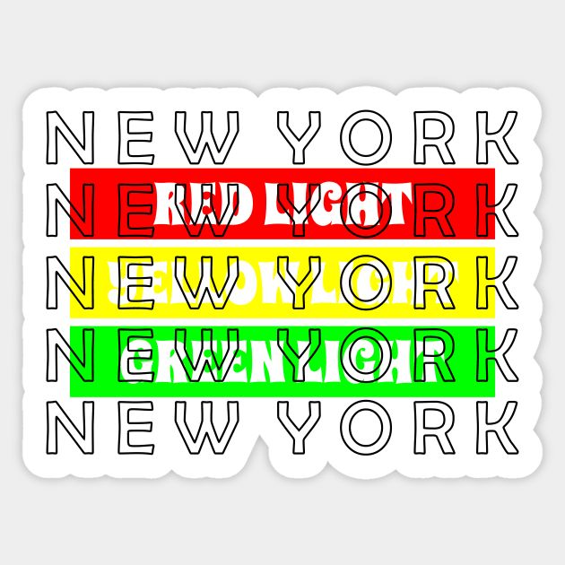 New York Sticker by CreativeIkbar Prints